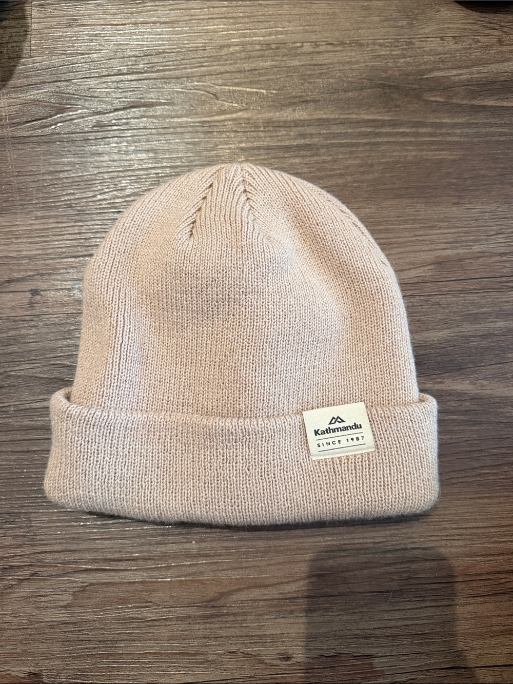 Kathmandu Kids Knit Cuffed Beanie - Light Pink
